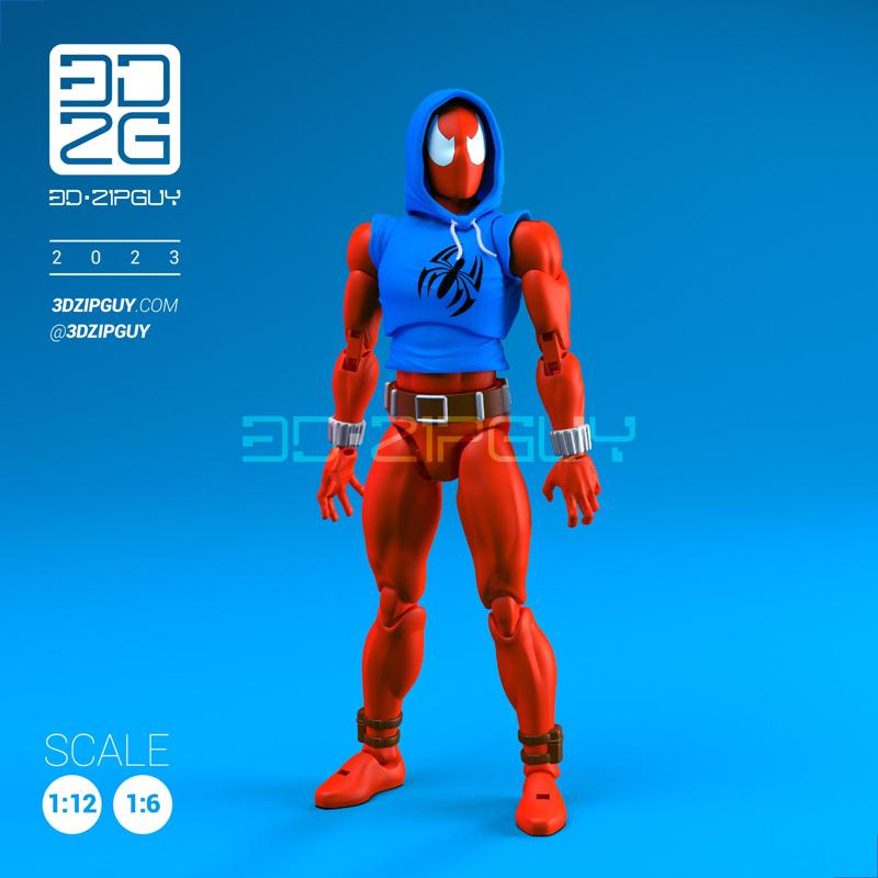 TANKTOP GUY -  3D Printable articulated ACTION FIGURE (COMPLETE)