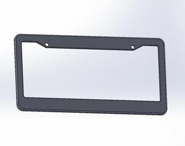 Customizable License Plate Frame