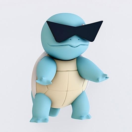 Squirtle 3D Pokémon Pokemon Model