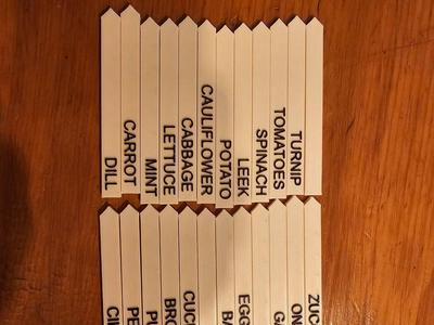 Vegetable name tags