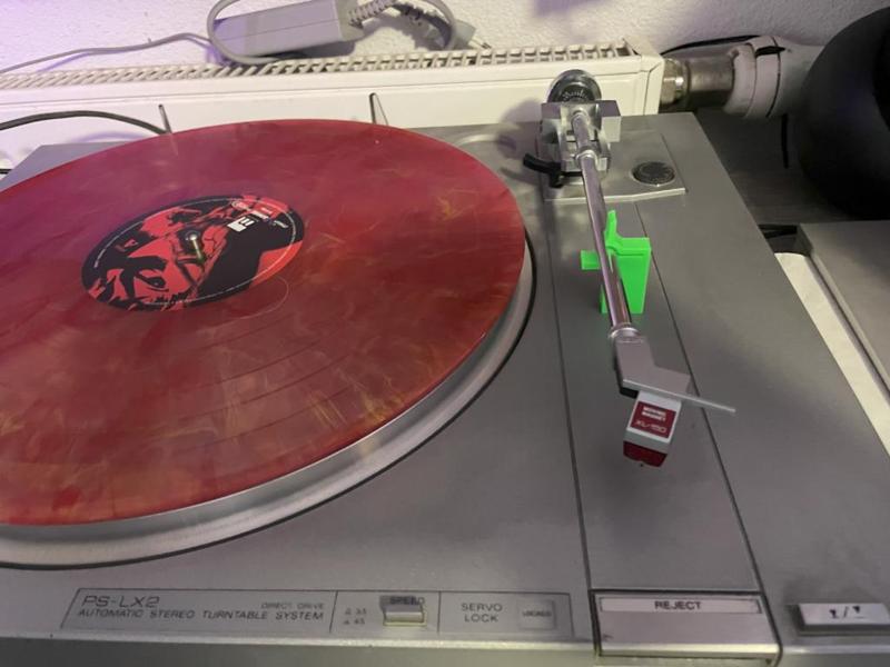 Sony PS-LX2, LX22, etc tonearm holder with hole 