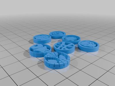 Comic Hunter Hero Tokens Multicolor