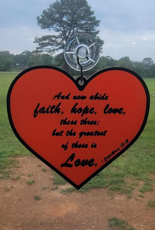 Corinthians 13 suncatcher