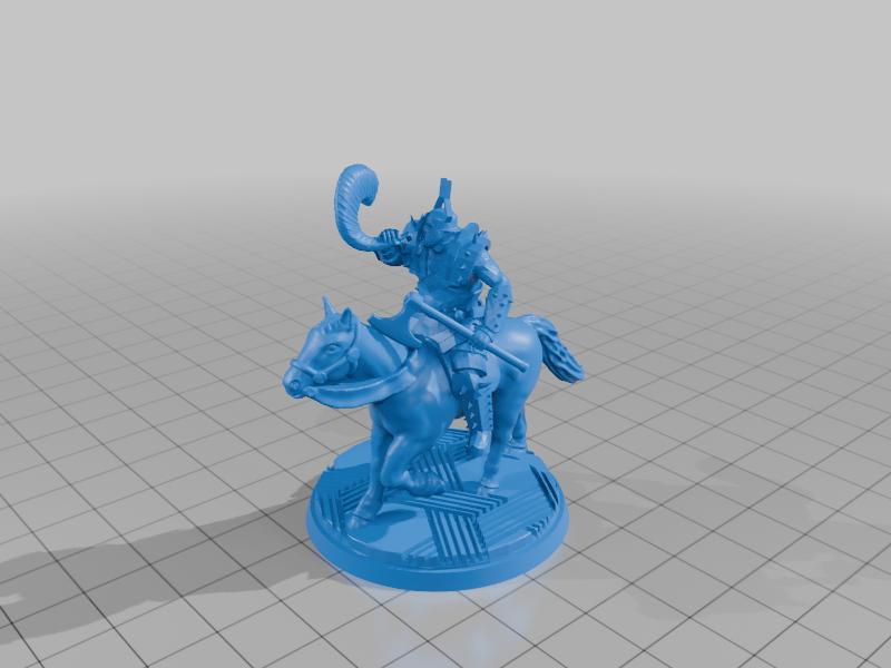 Norsca Raider Cavalry Based