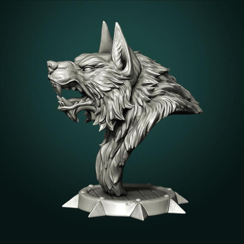 Werewolf bust pre-supported FREE