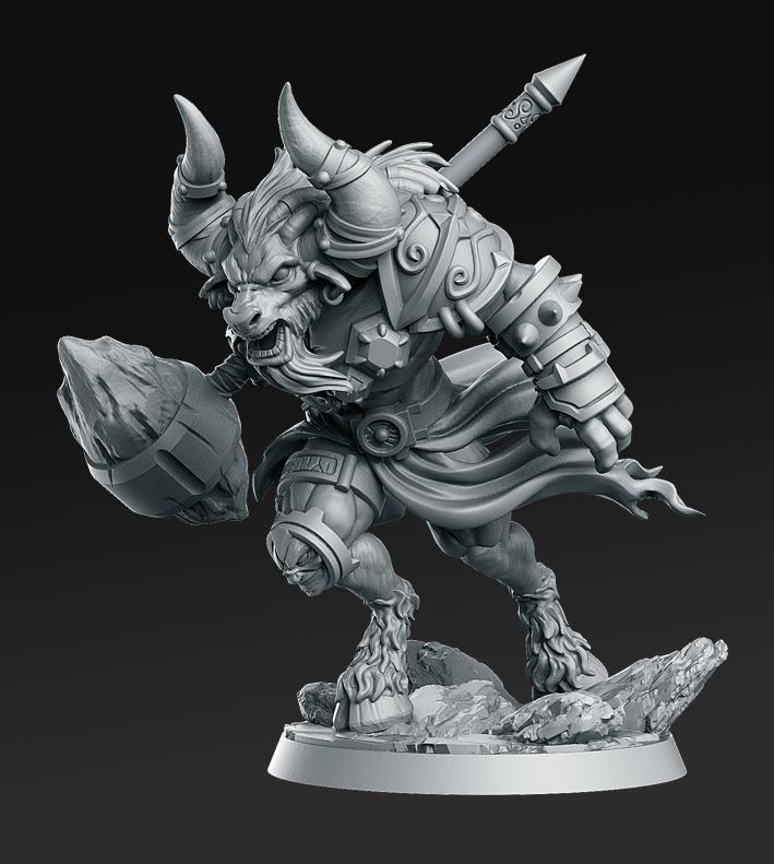 Taurinos - Minotaur Lord - 32mm - DnD -