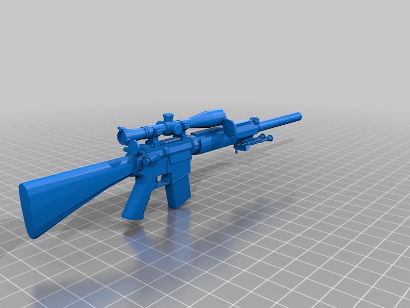 SR-25 Rifle Model