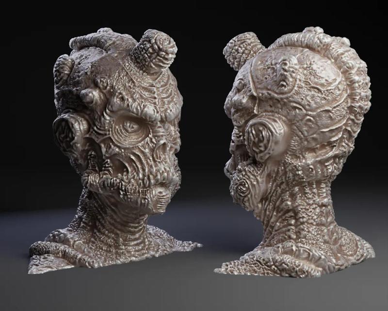 Irradiated Fallout Zombie Head   