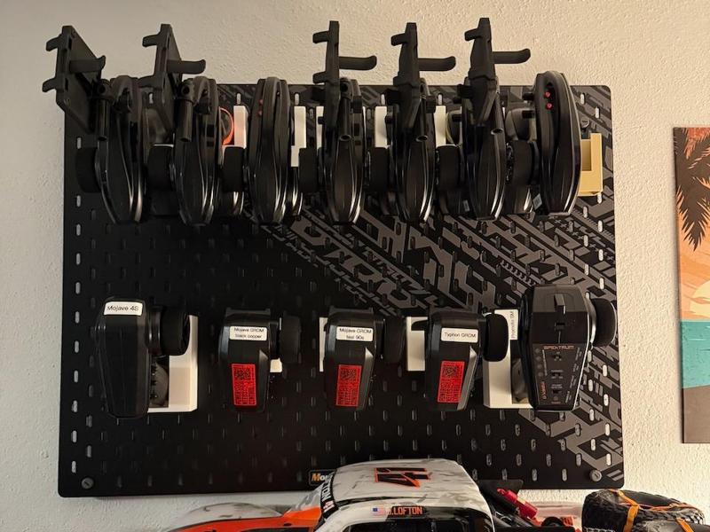 Ikea Skadis wall mount for Traxxas TQi controllers