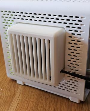 60x15 Fan mount for Arris SB8200 cable modem