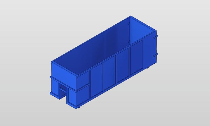 Abfall oder Schrottcontainer