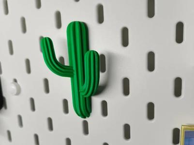 Cactus holder suitable for IKEA pegboard