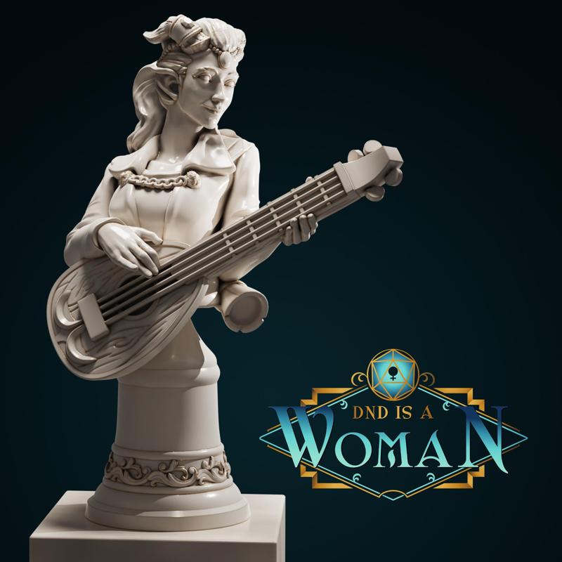 Tiefling Bard - Stephina - Bust