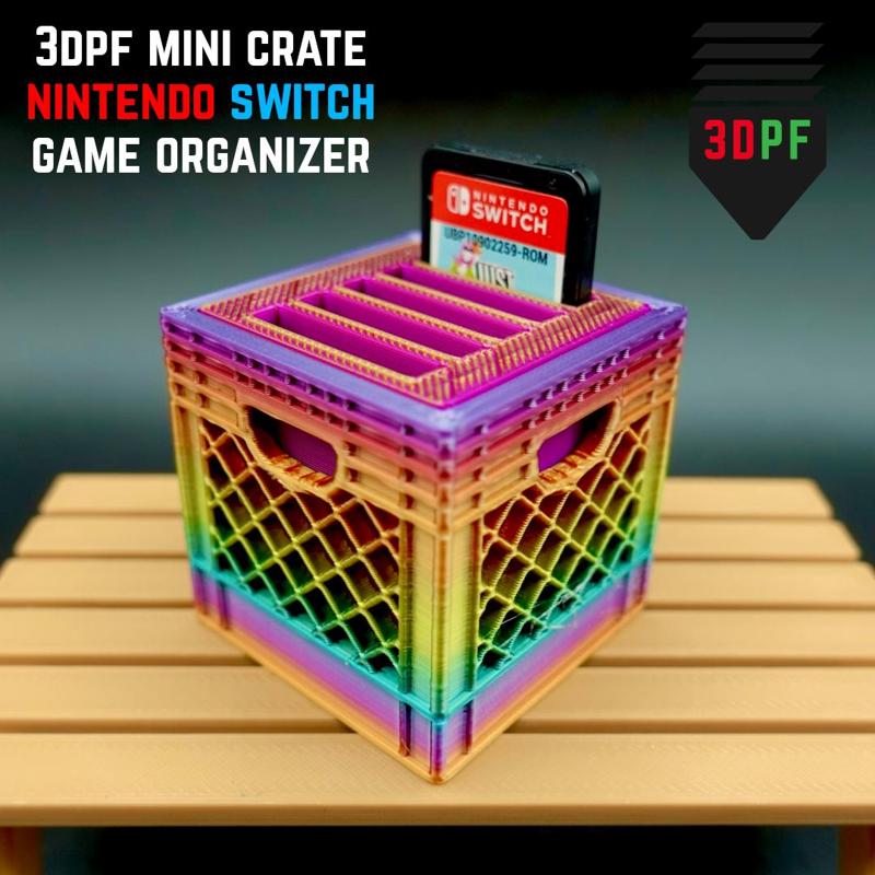 Nintendo Switch Game Holder (50% Scale Mini Crate)