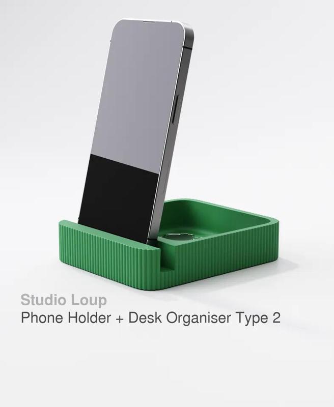 Phone Holder + Desk Organiser 2   