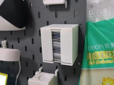 IKEA pegboard accessory, disposable lens wipes and alcohol cotton storage box, can hold 50×50mm X1 P1 A1 A1mini