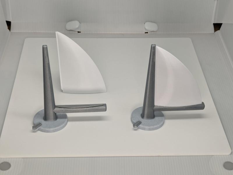 Educational Sailboat Toy With The Sail And Mast Separated