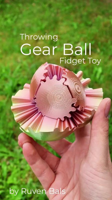 Throw Gear Ball Fidget Toy