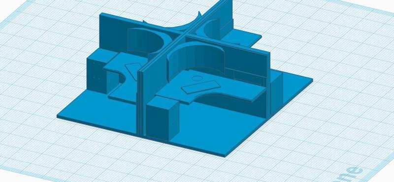 28mm Office Cubicles (4 Desk, 2 Desk, and 1 Desk)