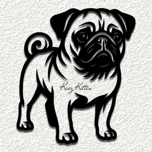 pug puppy dog wall art home decor