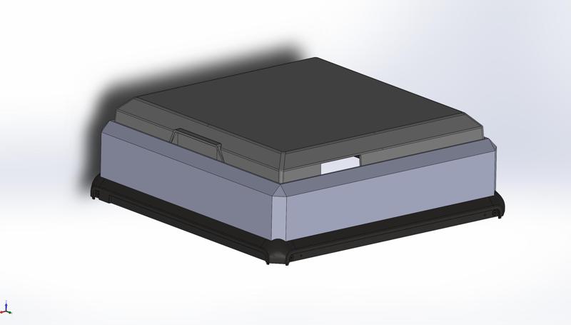Creality K1 Very TALL Lid cover adapter/Raiser, (for big extruders)
