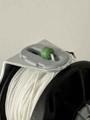 Scuba reel line stopper