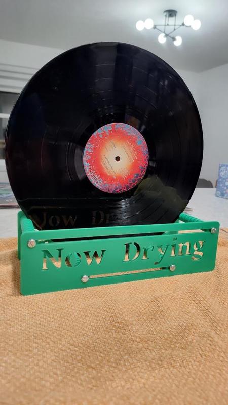 Vinyl Record LP Album Drying Rack Stand