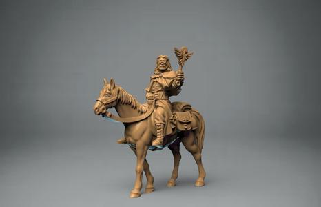 Mounted wandering priest