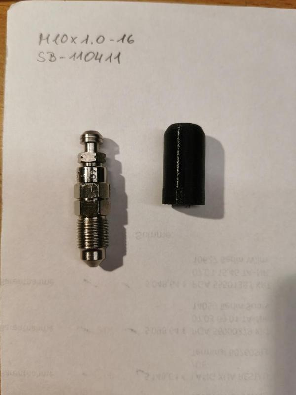 Kappe für Bremsen-Entlüftungsventil.