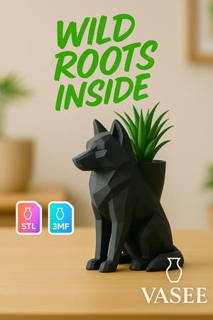 Wolf Shaped Pot – Bold Nature-Inspired Decor