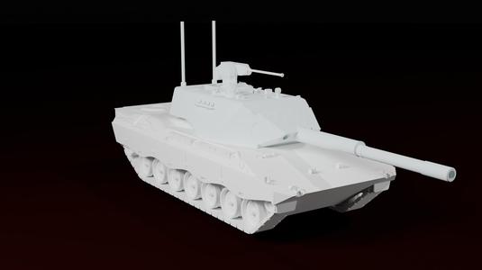 Leopard 2K German Main Battle Tank Military War Thunder Turret Toy Prop Replica Model Copy Battle Ve