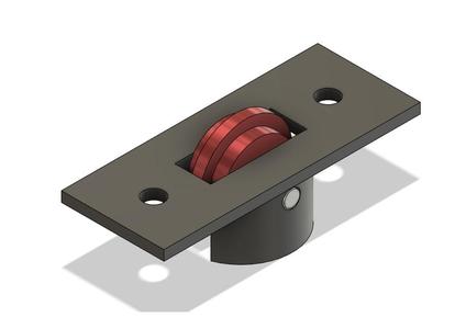 Roller for tool cabinet