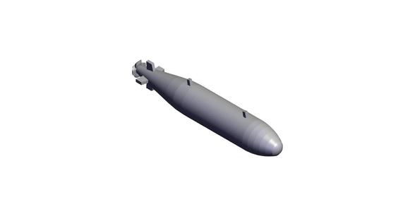 1/100 Scale UK Autosub 6000 UUV.stl