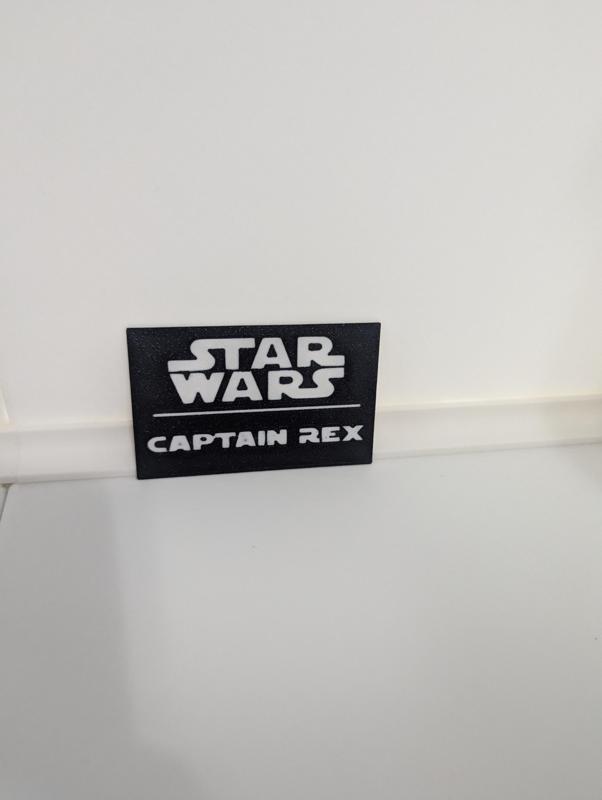 Captain Rex Multicolor Nameplates
