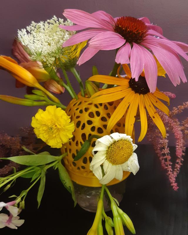 The Wildflower Mason Jar Vase - Support Free