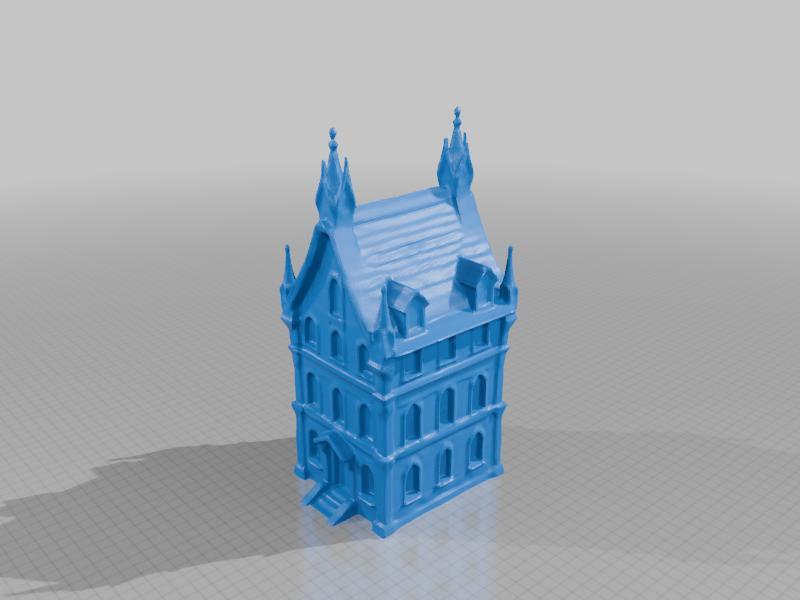 fantasy mid evil gothic house