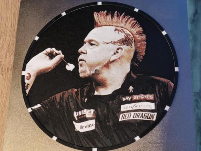 Peter Wright clock 224mm 7mm