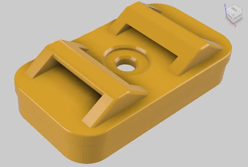 Universal Cable Holder (for a velcro) for attachment to magnetic surfaces   