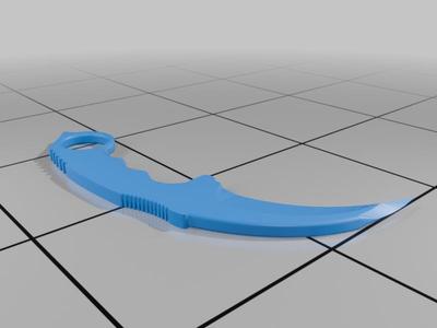 Training Karambit with sharp edge