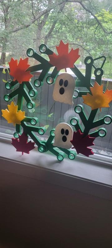 LEGO -inspired Wreath Ghost
