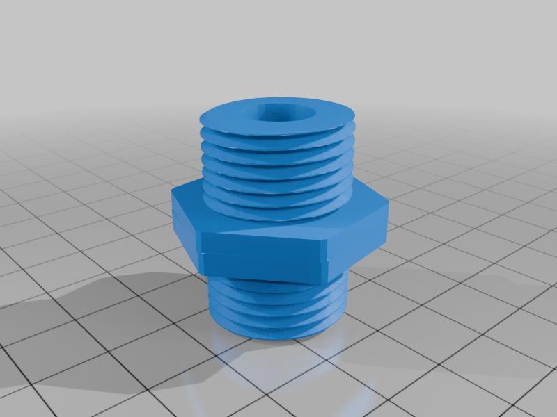 Shower hose to Shower hose extension adapter