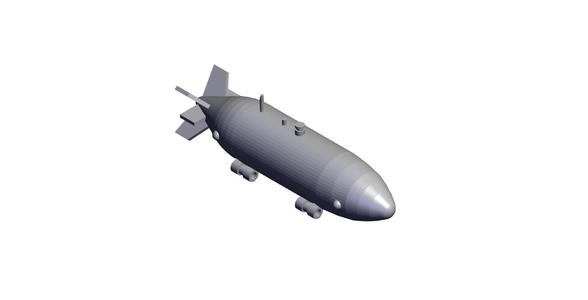 1/100 Scale Russian Vityaz-D UUV.stl