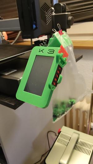 Anycubic K3 screen case with bed scraps holder