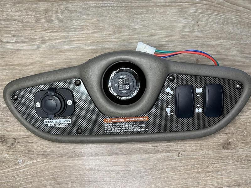 Voltage gauge adapter for boat dashboard