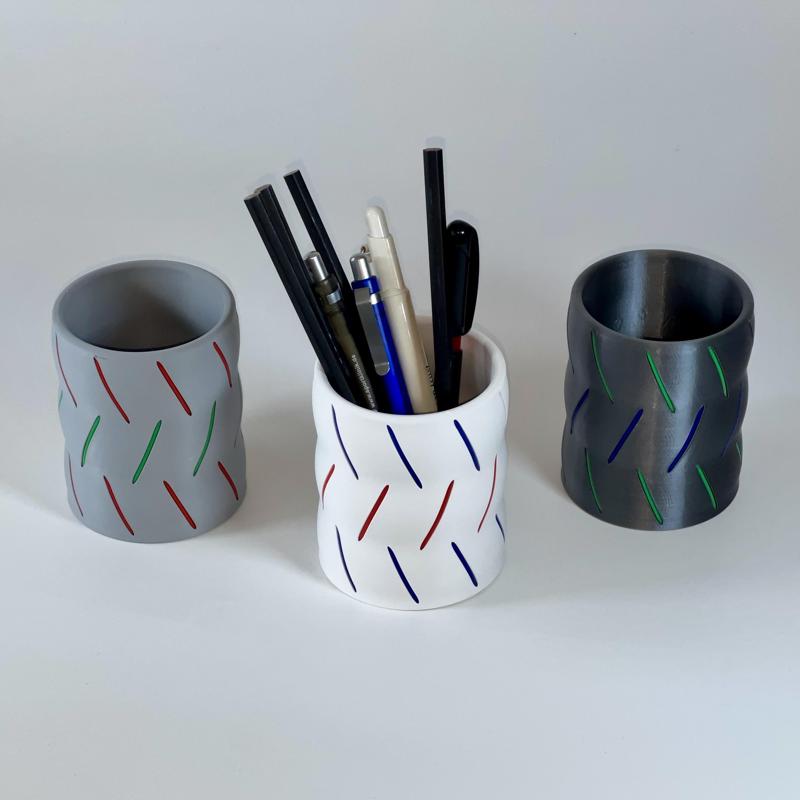 Customizable Pen Holder Cup Desk Organizer Office Decoration