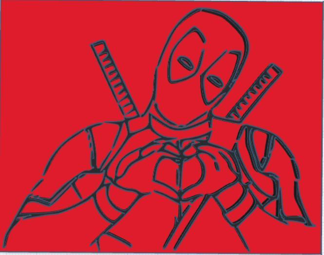 deadpool wall or table decoration