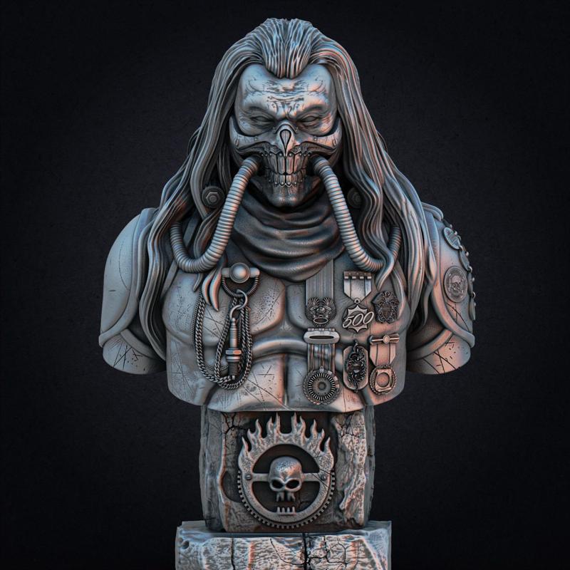 Immortan Joe bust - Mad Max (Pre-Supported)