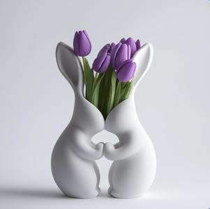 Loving Rabbits Vase - Valentines 2025 