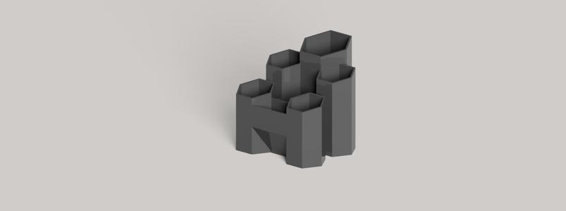 Hexagon Desk Holder