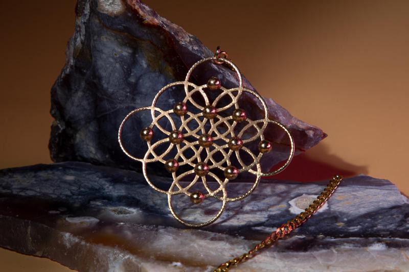 Seed of Life squared Pendant